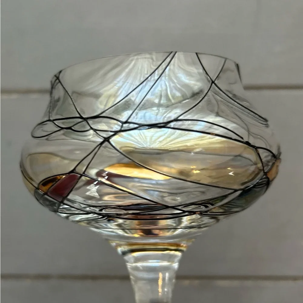 PartyLite Mosaic Calypso Stemmed Tealight Holder - Picture 9 of 13
